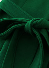 Load image into Gallery viewer, Green fit and flare long wool Coat C4331
