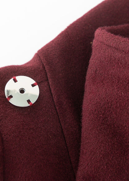 Wool Coat Women, Winter Wool Coat, Asymmetrical Coat C3559