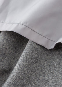 Gray Wool Pants Women, Wool Tapered Pants C3596