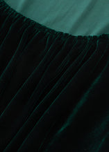 Load image into Gallery viewer, Green Velvet Autumn Dress Women C4328
