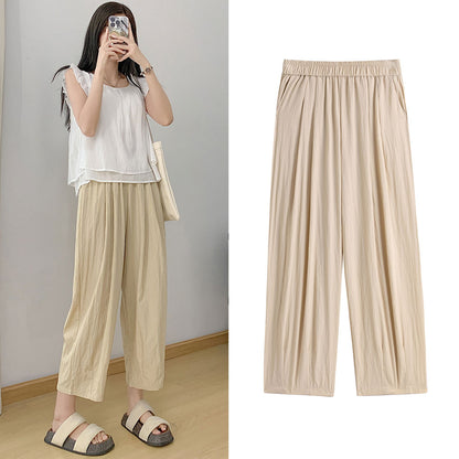 Loose fitting casual linen pant women c3871