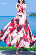 Load image into Gallery viewer, summer new chiffon printing dress C4019
