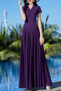 Summer New Long Chiffon Dress C4064