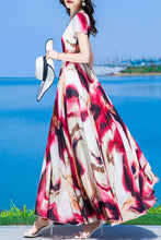 Load image into Gallery viewer, summer new chiffon printing dress C4019
