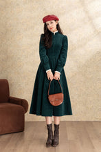 Load image into Gallery viewer, Green Corduroy Midi Dress C4464
