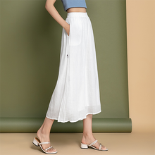 Load image into Gallery viewer, High waisted cotton linen wide leg pants C3469
