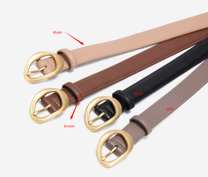 Leather belt for women in multiple colors C4658