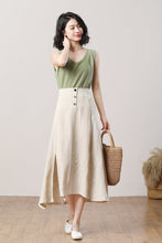 Load image into Gallery viewer, Women&#39;s Summer Linen Skirt C3289,Size M #CK2300500
