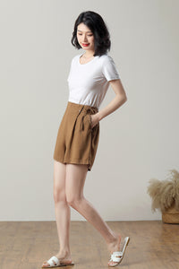 Summer Womens Brown Shorts C3232 #CK2300361