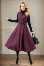 Load image into Gallery viewer, Midi Wool Pinafore Dress C4444
