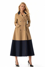 Load image into Gallery viewer, Womens Wool Double Breasted Dress Coat C4011
