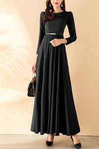 Long-sleeved French dress C4152