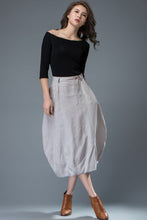 Load image into Gallery viewer, Light gray Women&#39;s Bud skirt C823
