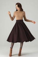 Load image into Gallery viewer, Winter Wool Skirt Circle Skirt C4315
