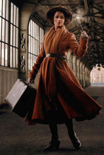 Load image into Gallery viewer, vintage inspired long wool princess coat C2923
