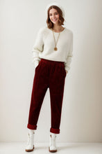 Load image into Gallery viewer, Long Corduroy Harem Pants Women C4310
