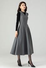 Load image into Gallery viewer, Womens Winter Wool Dress C3617
