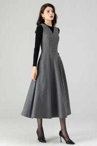 Womens Winter Wool Dress C3617
