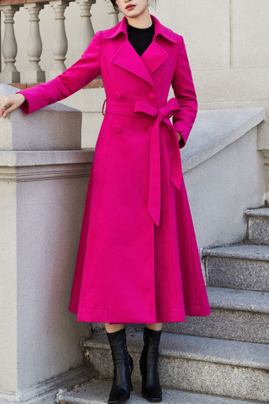 Women's Autumn and winter wool coat C4283