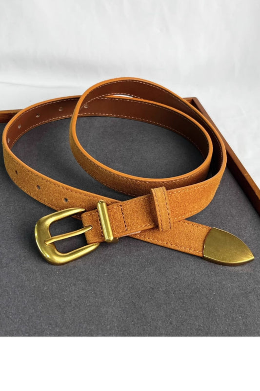 suede velvet belt in multiple colors C4662