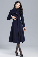 Load image into Gallery viewer, Vintage Inspired Wool Coat Women C2460
