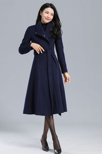 Vintage Inspired Wool Coat Women C2460