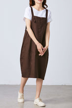 Load image into Gallery viewer, Women Casual Linen Vest Dress Strap Dress  C1700
