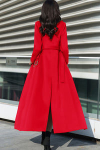 Women's Autumn and winter wool coat C4236