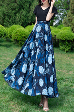 Load image into Gallery viewer, Long women summer chiffon printing dress C3986
