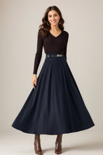 Load image into Gallery viewer, Womens high waist winter wool skirt C4308
