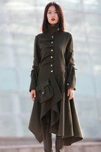 Load image into Gallery viewer, Army Green Modern Coat C183
