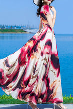 Load image into Gallery viewer, summer new chiffon printing dress C4019
