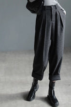 Load image into Gallery viewer, Long casual winter wool pants women C4383
