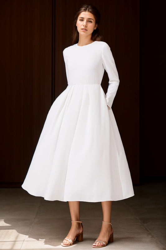 Women's Long Sleeves Wedding Dress C4102