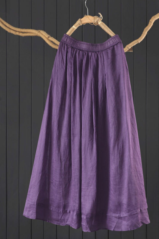 summer loose a-line long skirt L0621