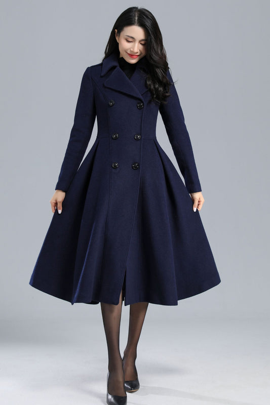 Womens Winter Princess Wool Coat C2461