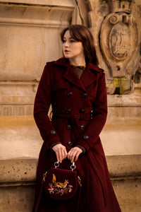 Long Double-breasted Wool Coat C4302