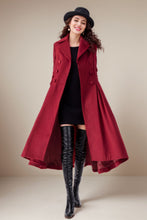 Load image into Gallery viewer, Womens Princess Long Wool Coat C4314
