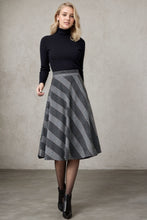 Load image into Gallery viewer, High Waist Check Plaid Winter Skirt Women C4354
