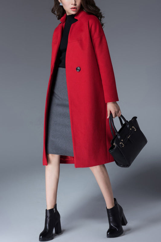 women autumn and winter wool coat C4166