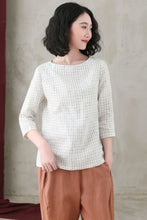 Load image into Gallery viewer, Simple Casual Linen Summer tops C2737
