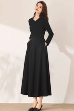 Load image into Gallery viewer, Winter Casual Dress with Pockets C3688
