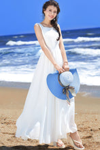 Load image into Gallery viewer, summer sleeveless fairy long chiffon dresses C4000
