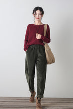 Load image into Gallery viewer, Autumn/winter long corduroy pants C4349
