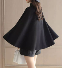 Load image into Gallery viewer, A line short wool cape women C3658
