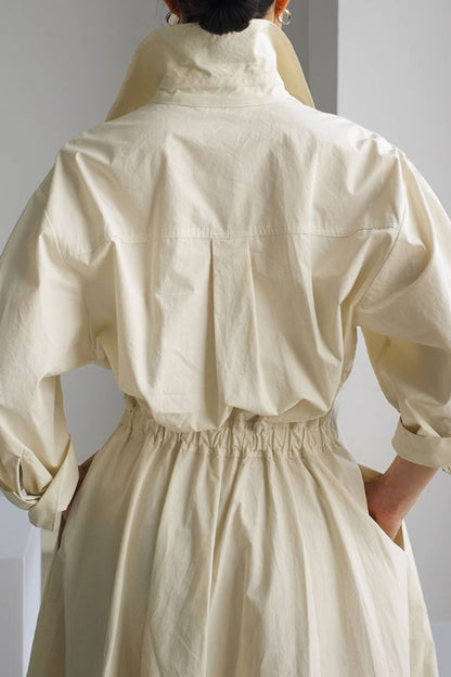 Loose fitting womens dresses with elastic waist C3486