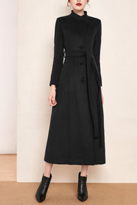 women's winter long wool coat C4150