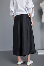 Load image into Gallery viewer, black palazzo womens wide leg pants C1250
