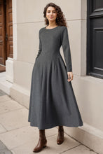 Load image into Gallery viewer, Winter Wool Gray Dress C4317
