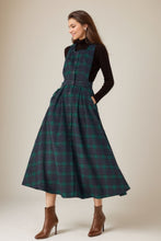 Load image into Gallery viewer, Womens Plaid Wool Dress C4326
